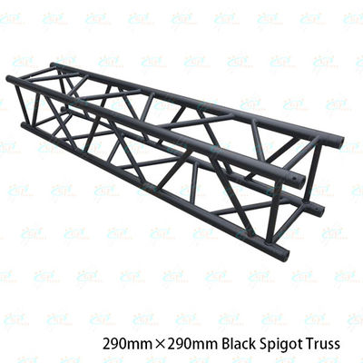 Schwarzer Aluminiumstadiums-Dach-Binder-System-Zapfen schraubenartige 290mm*290mm