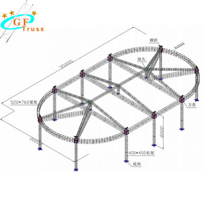 System-Leichtgewichtler DJ-Beleuchtungs-4M Aluminum Roof Truss