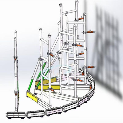 Leiter-Form kurvte LED-Schirm-Binder-Gruppen-Stützbinder-System