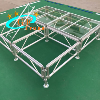 Einfach installieren Sie intelligente Aluminiumglasacrylstadiumsplattform für Verkauf