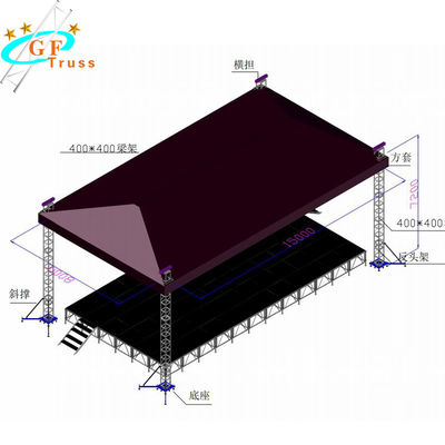 Schirm-Aluminiumbinder des Zapfen-beleuchtenden Stadiums-290*290mm LED