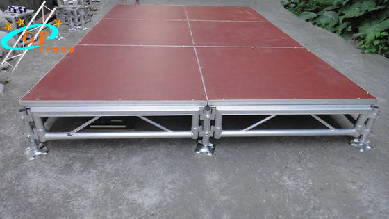 Feier justierbare Aluminiumhöhe 1.2M Plywood Portable Stage