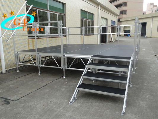 Feier justierbare Aluminiumhöhe 1.2M Plywood Portable Stage