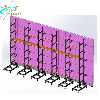 Schirm-Binder der Aluminiumlegierungs-6mx7m LED für Bildschirmanzeige-Ausstellungsstand-Aluminiumunterstützung 500*500mm Kabinett-LED