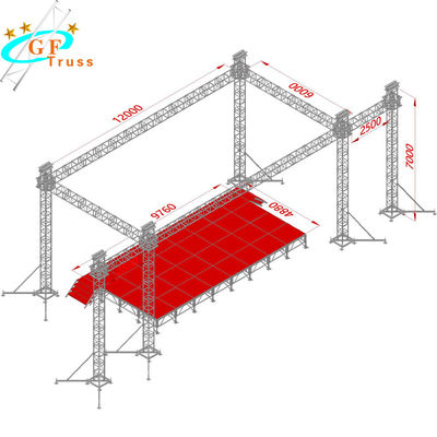 Dach der Kirchen-4m, das Aluminiumstadiums-Binder-System beleuchtet