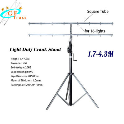 Lichtmast-Metallsprecher-Stand des Schwarz-ISO9001 für Aluminiumbinder