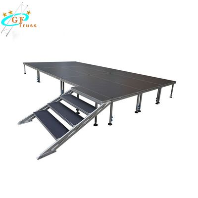 hölzerne Stadiums-Plattform 750kg/Sqm des Aluminiumbein-6061-T6