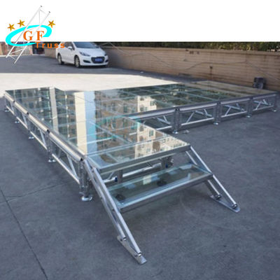 Acryljustierbare Höhe der plexiglas-Stadiums-Plattform-2m