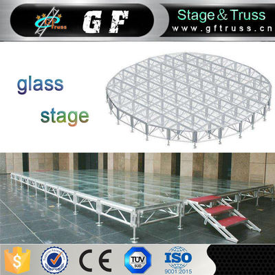 Acryljustierbare Höhe der plexiglas-Stadiums-Plattform-2m