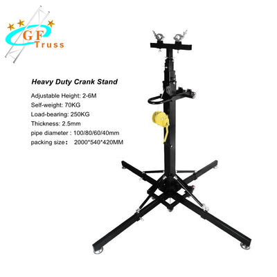 2M Adjustable Height Heavy Aufgaben-Licht-Binder-Stand für hängendes Audio